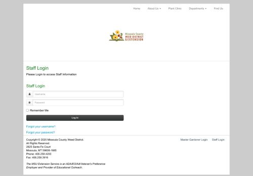 
                            11. Staff Login - Missoula County Extension