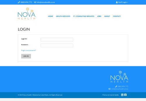 
                            13. Staff Login - Nova Health