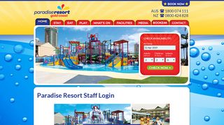 
                            9. Staff Login - Paradise Resort, Gold Coast