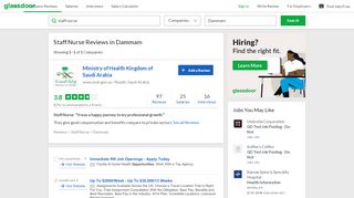 
                            11. Staff Nurse Reviews in Dammam | Glassdoor