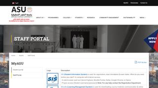 
                            5. Staff Portal – Applied Science University | Bahrain - asu ...