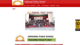 
                            4. Staff Profile - Jodhamal Public School