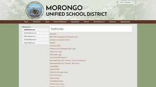 
                            12. Staff Resources - Morongo Unified School District