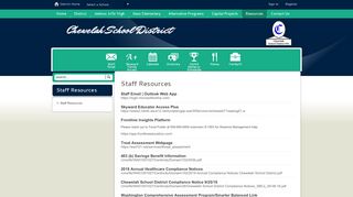 
                            11. Staff Resources / Staff Resources - Chewelah School District