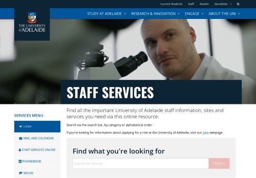 
                            13. Staff Services - University of Adelaide