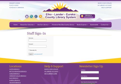 
                            8. Staff Sign-In - Elko County Library