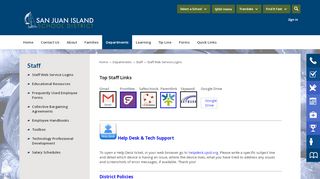 
                            8. Staff / Staff Web Service Logins - San Juan Island School District