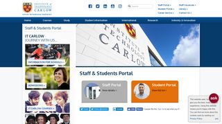 
                            1. Staff & Students Portal - IT Carlow