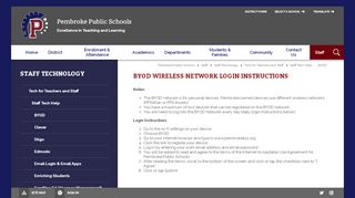 
                            10. Staff Technology / BYOD - Pembroke Public Schools