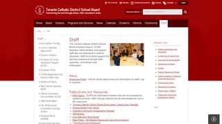 
                            12. Staff - Toronto Catholic District School Board