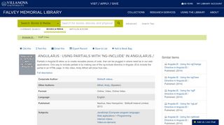 
                            13. Staff View: AngularJS : - Falvey Memorial Library - Villanova University
