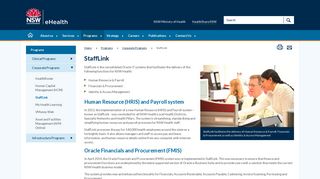 
                            2. StaffLink - eHealth NSW