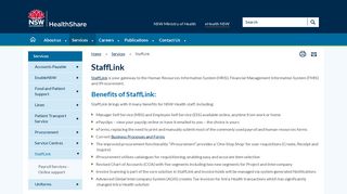 
                            3. StaffLink - HealthShare NSW