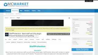 
                            5. StaffProtection - Best staff security plugin. Prevent hacked ...