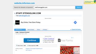 
                            5. staff.stengglink.com at WI. Login - Sunburst Connect - Website Informer