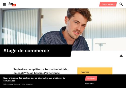 
                            2. Stage de commerce