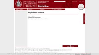 
                            6. Stage - Didattica - Corso di Laurea Triennale in ... - statistica.unifi.it