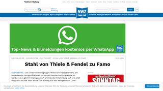 
                            10. Stahl von Thiele & Fendel zu Famo - NWZonline