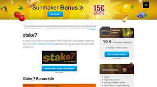 
                            4. stake7 | Mit 30 € gratis Bonus Spielautomaten online spielen