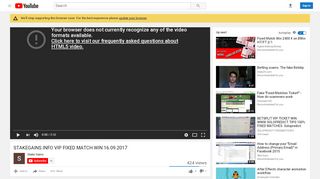 
                            4. STAKEGAINS.INFO VIP FIXED MATCH WIN 16.09.2017 - YouTube