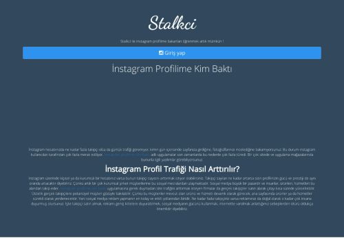 
                            3. Stalkci - İnstagram Profilime Kim Baktı