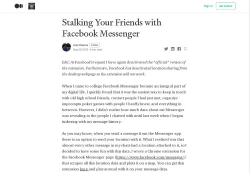 
                            11. Stalking Your Friends with Facebook Messenger – Faith and future ...