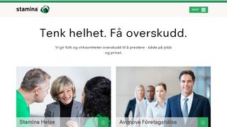 
                            5. Stamina Group AS: Tenk helhet. Få overskudd.