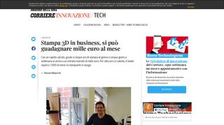 
                            12. Stampa 3D in business, si può guadagnare mille euro al mese ...