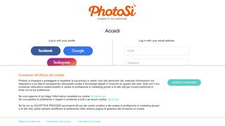 
                            2. Stampa la tua vita, le tue emozioni vivranno per sempre Log in with ...