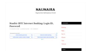 
                            13. Stanbic IBTC Internet Banking 2018 ~ Registration & Login Details ...