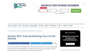 
                            10. Stanbic IBTC Internet Banking: How to Get Started - Nigerian Finder