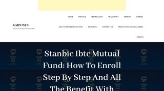 
                            11. Stanbic Ibtc Mutual Fund: How To Enroll Step By Step And All The ...