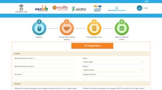 
                            8. Stand - Up India: Registration