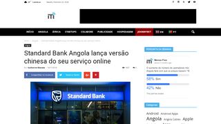 
                            8. Standard Bank Angola lança versão chinesa do seu serviço online ...