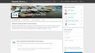 
                            8. Standard Chartered Bank Oman - Deposits.org