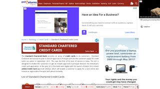 
                            11. Standard Chartered Credit Cards: Features, Eligibility, Types ...