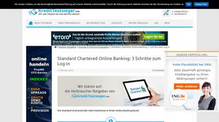 
                            10. Standard Chartered Online Banking » 3 Schritte zur Registrierung