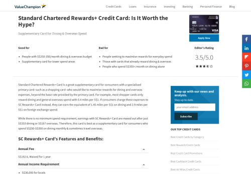 
                            12. Standard Chartered Rewards+ Credit Card: Is It Worth the Hype ...