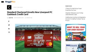 
                            9. Standard Chartered Unveils New Liverpool FC Cashback Credit Card ...