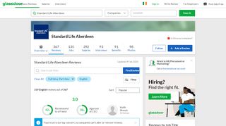 
                            13. Standard Life Aberdeen Reviews | Glassdoor.ie