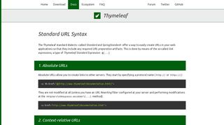 
                            3. Standard URL Syntax - Thymeleaf