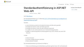 
                            7. Standardauthentifizierung in ASP.NET Web-API | Microsoft Docs