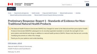 
                            13. Standards of Evidence for Non-Traditional Natural Health Products