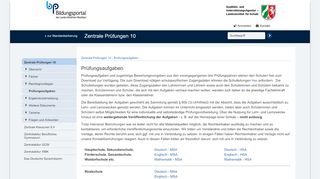 
                            8. Standardsicherung NRW - Zentrale Prüfungen 10 - Prüfungsaufgaben