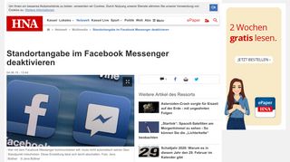 
                            8. Standortangabe im Facebook Messenger deaktivieren | Netzwelt - Hna
