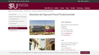 
                            12. Standorte der Sigmund Freud PrivatUniversität | SFU Linz