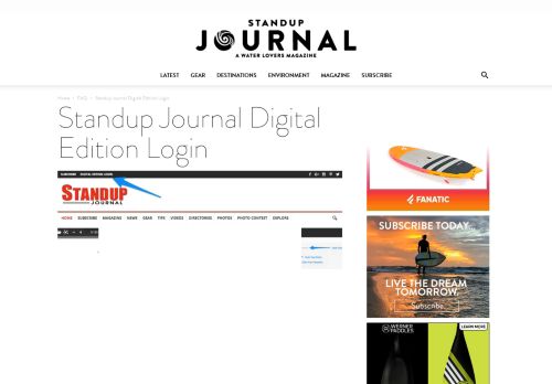 
                            10. Standup Journal Digital Edition Login - Standup Journal Magazine