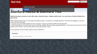 
                            7. Stanford Axess & Stanford You - Rad Hub - Google Sites