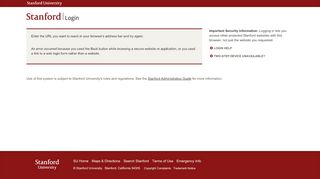 
                            2. Stanford Login - University IT - Stanford University