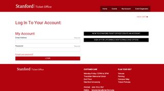 
                            13. Stanford Ticket Office | Login